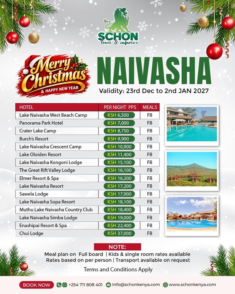 Naivasha - Christmas & New Year