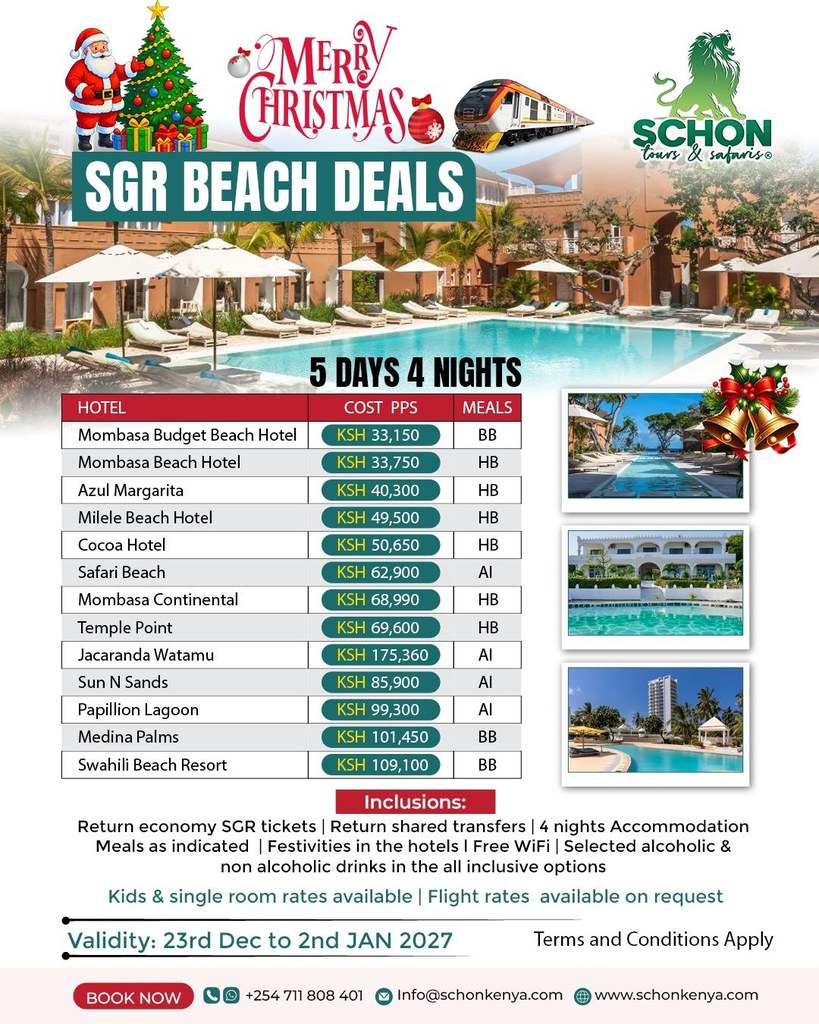 SGR Beach Deals - Christmas & New Year